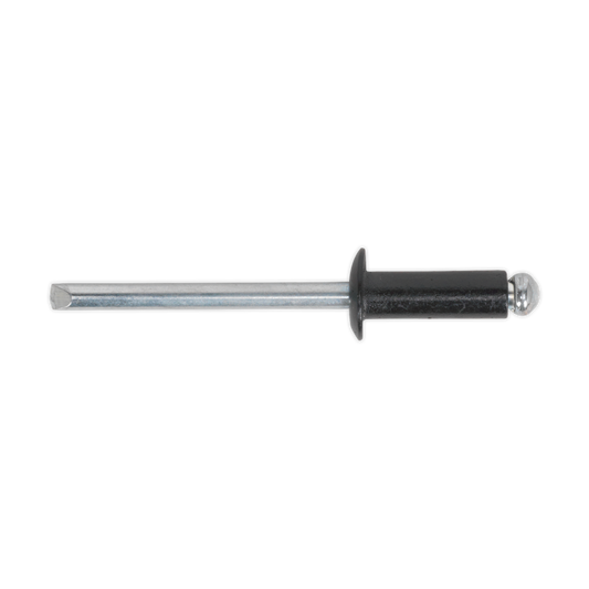 4.8 x 14mm Black Aluminium Rivet Standard Flange - Pack of 20