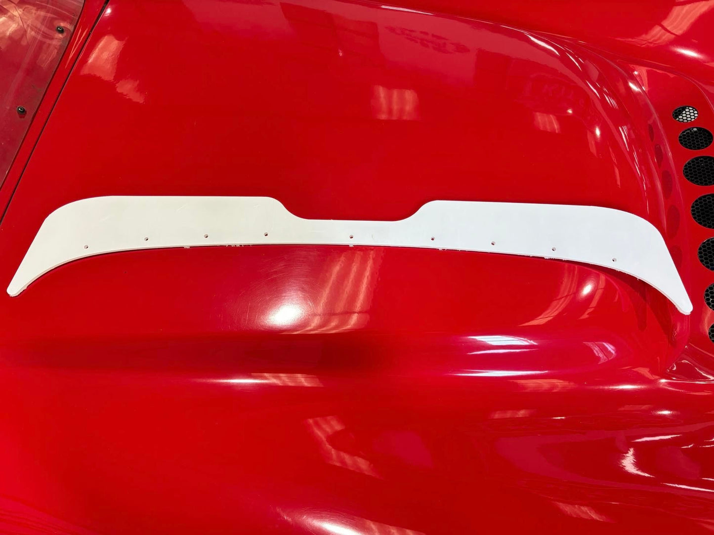 MK Indy Full Width Clear Race Aeroscreen Wind Deflector Transparent