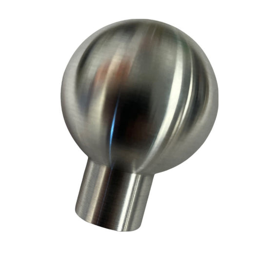 Blank Brushed Aluminium Gear Knob M10 x 1.25 Thread