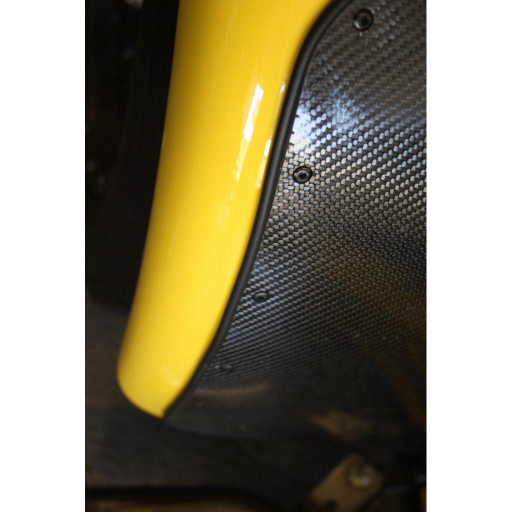 Rear Wheel Arch Stone Guards Carbon (Pair)