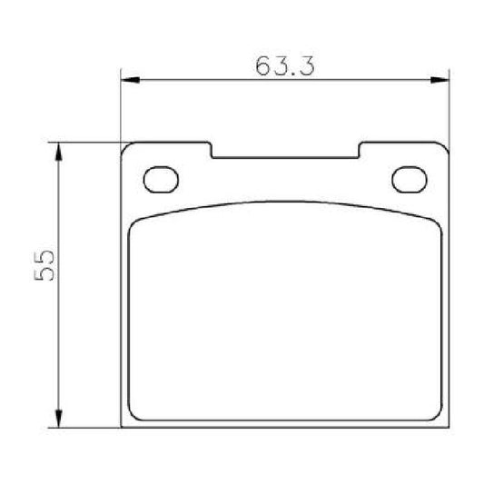 Caterham Standard Front Caliper Mintex M1144 Compound Brake Pads MGB533 (Pair)