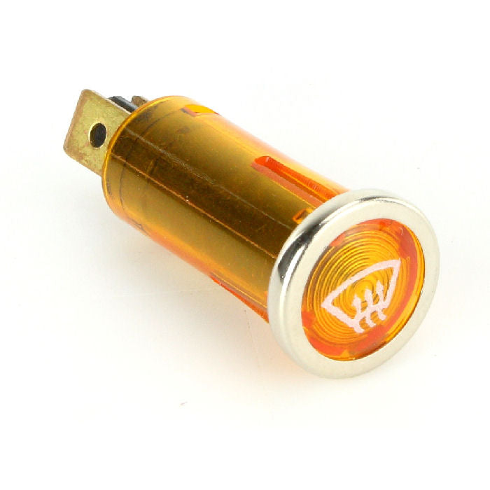 Chrome Bezel Front Demist Warning Light Amber