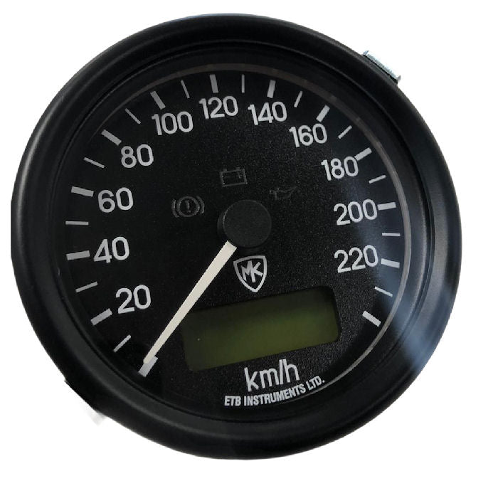 MK Sportscars Black Analogue 5 Dial Set + Warning Lights