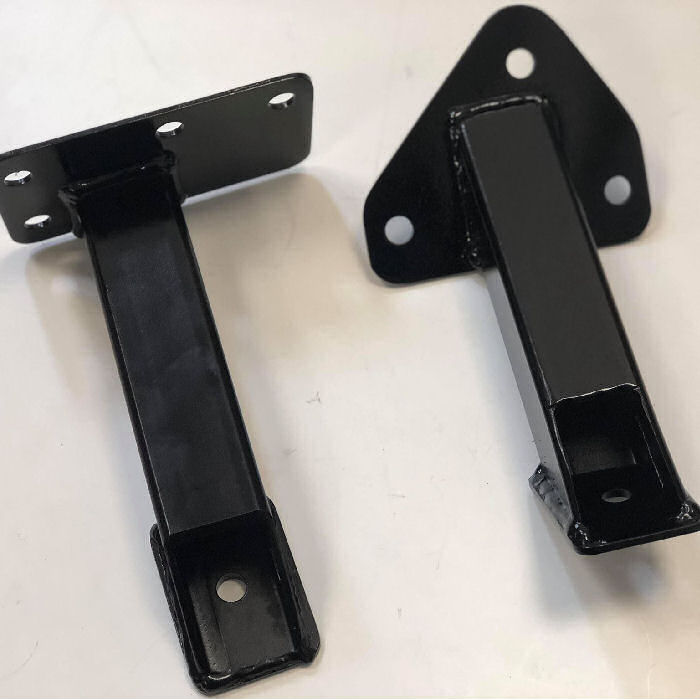 Ford Zetec Engine Mounts Flat Plate Mounting Angle- Black (Pair)