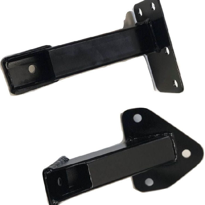 Ford Zetec Engine Mounts Flat Plate Mounting Angle- Black (Pair)