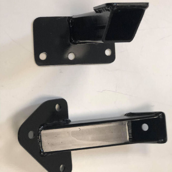 Ford Zetec Engine Mounts Flat Plate Mounting Angle- Black (Pair)