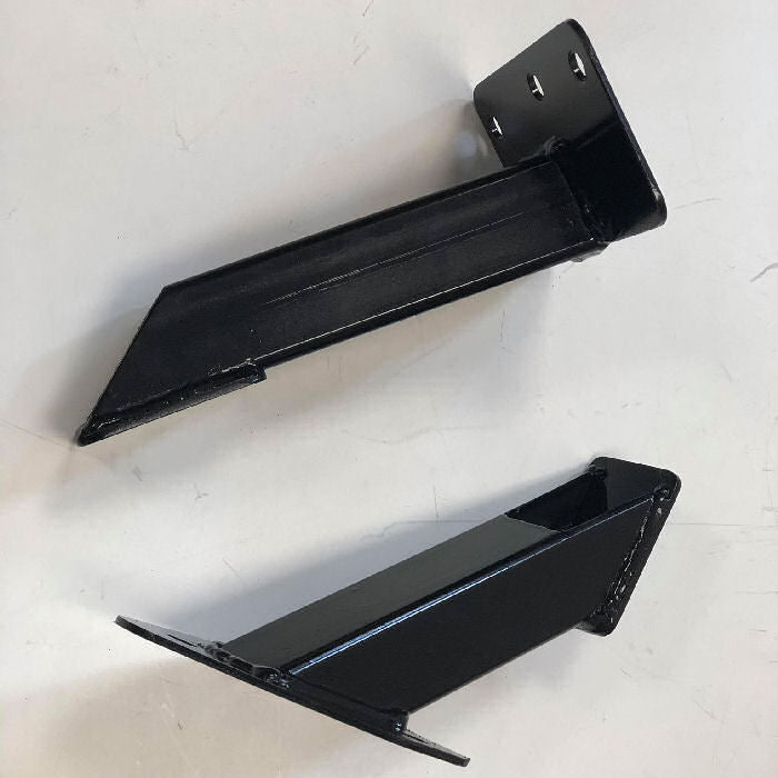 Ford Zetec Engine Mounts Flat Plate Mounting Angle- Black (Pair)