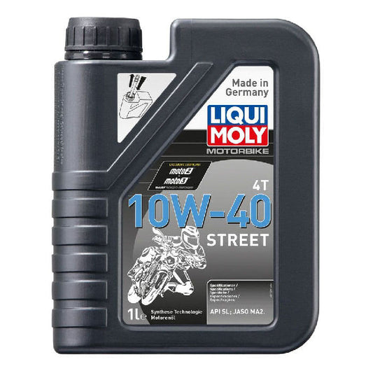 Liqui Moly 4 Stroke Semi Synthetic Street 10W-40 Motorcycle Engine Oil 1L