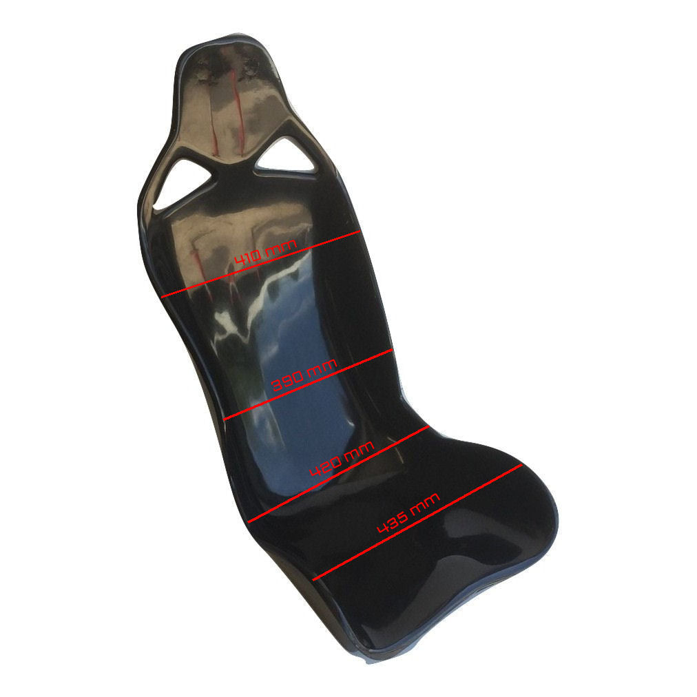 Fibre Glass GRP Low Side High Back Seat Shell Smooth Back
