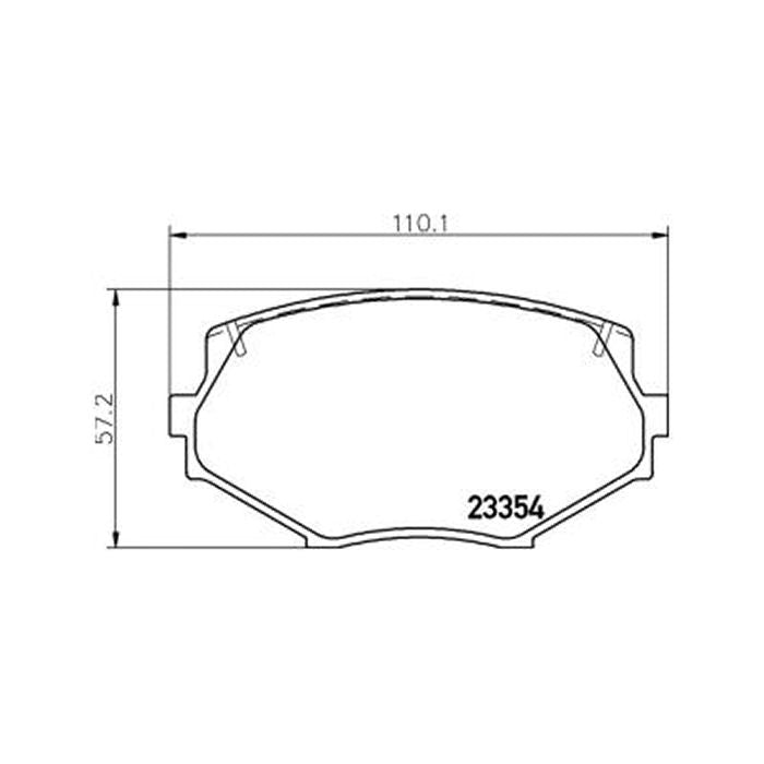 Mazda MX-5 Front Mintex Brake Pads MDB1686 (Pair)