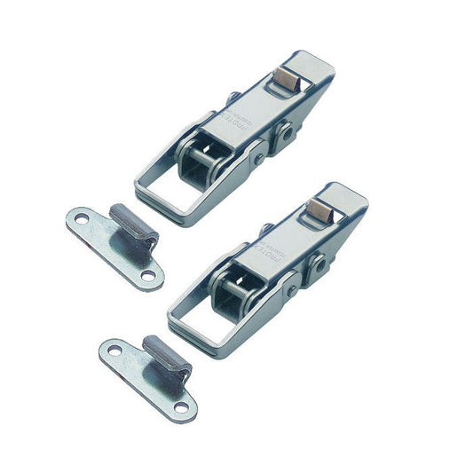 Metal Toggle Bonnet Fastner With Safety Catch Mild Steel Zinc Plated - (Pair)