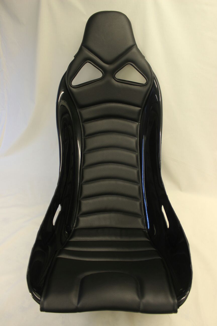 Fibreglass High Back Seat Padding Deluxe Black