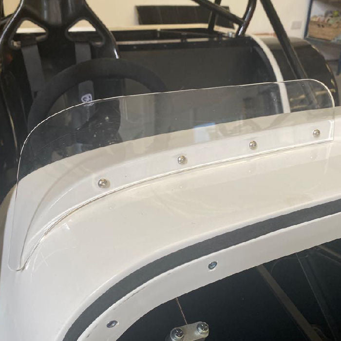 MK Indy Clear Race Aeroscreen Wind Deflector (Each)