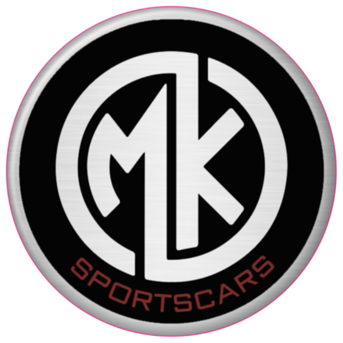 MK Sportscars Domed Self Adhesive Rounded Nose Cone Badge