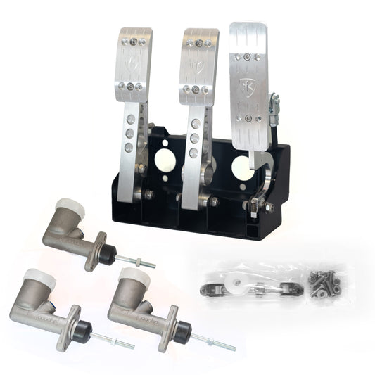 MK Sportscars Premium Billet Aluminium Hydraulic Clutch Pedal Box (Inc 1x 0.625 1x 0.7 and 1x 0.75 Master Cylinder)