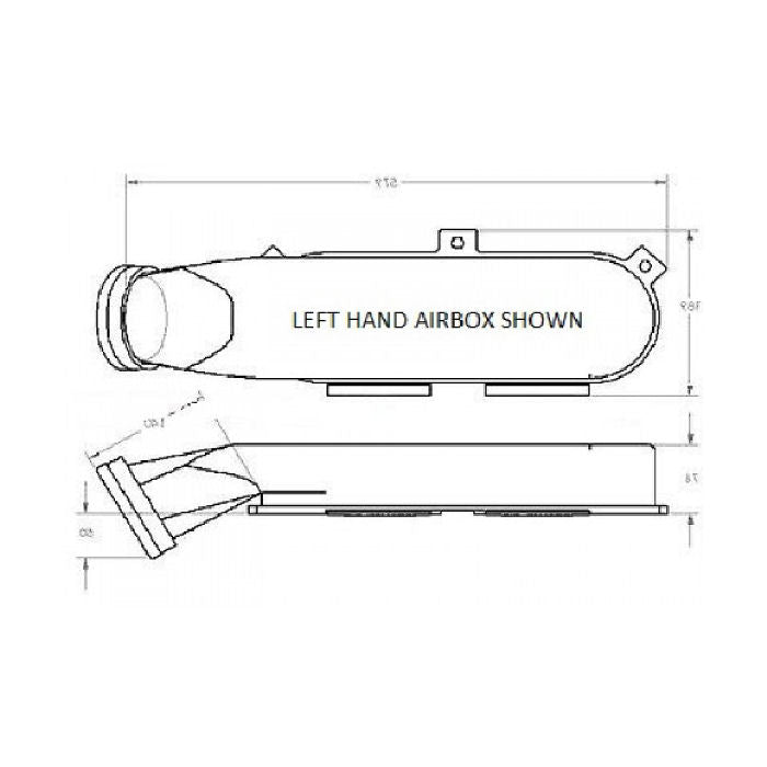 Pipercross PX600 Airbox and Intake Filter - Right Hand Entry