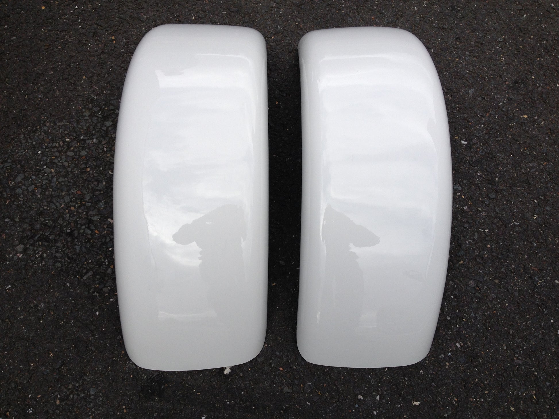 Caterham Style Rounded Front Cycle Wing Mudguards 15" GRP (Pair)