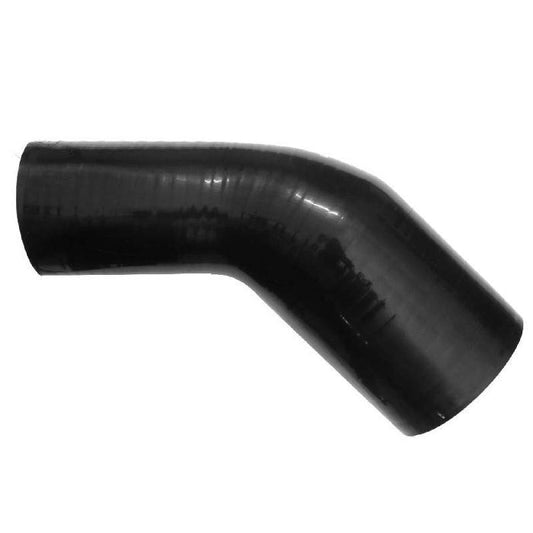 Silicone Reducing Hose 45 Degree Elbow 63 - 51mm Diameter (Black)