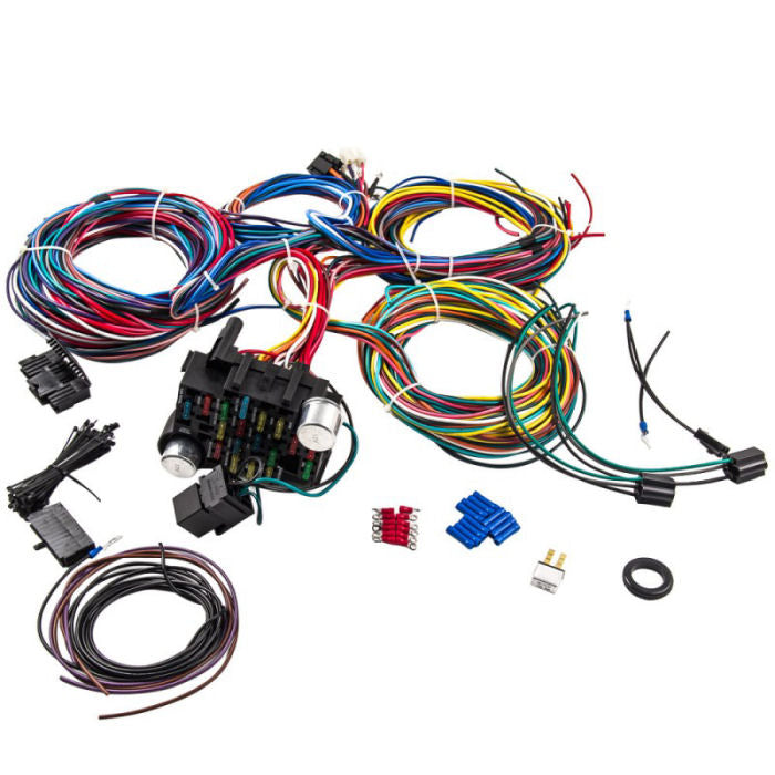 Universal 21 Circuit Wiring Module And Wiring Harness