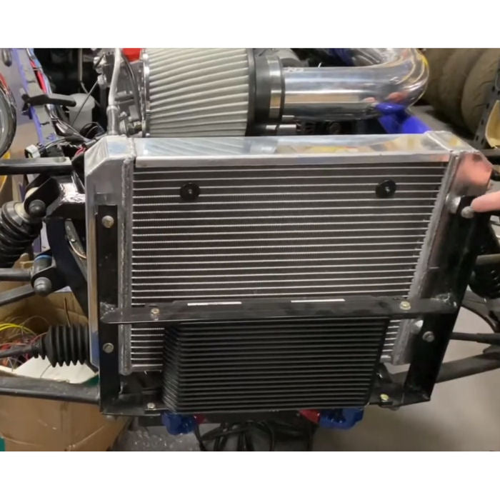 Universal 235mm Oil Cooler Mounting Brackets