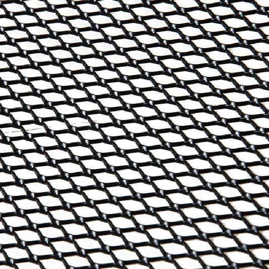 Universal Aluminium Nose Cone Grill Mesh - Black