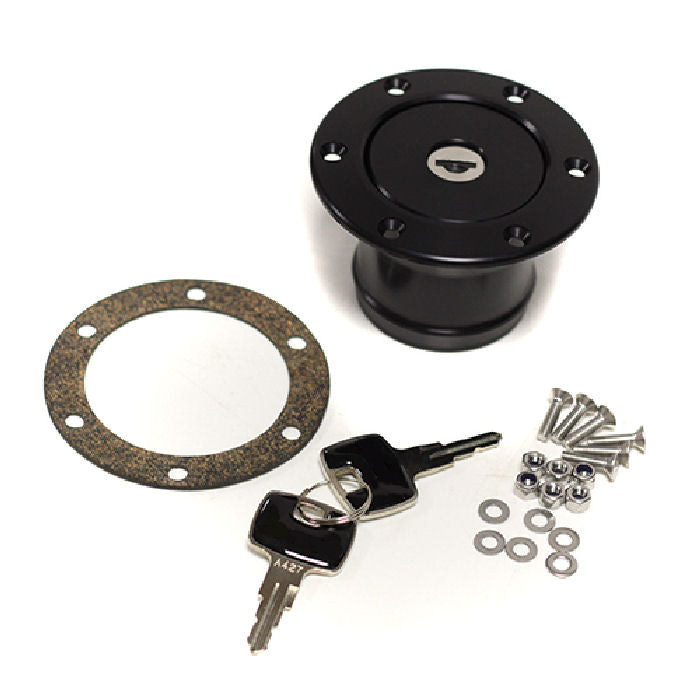 Universal Lockable Aero Fuel Cap Black