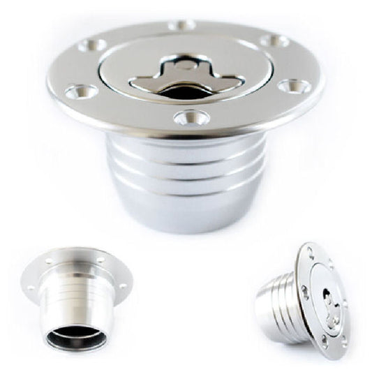 Westfield 94mm Aero Fuel Cap Brushed Silver + Teather + Fuel Flap