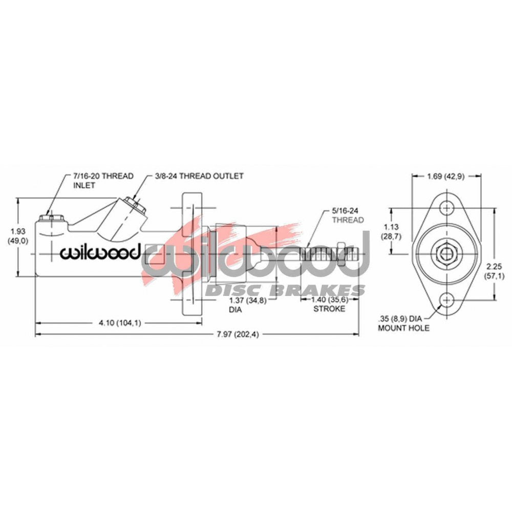 Non Integral Master Cylinder - 0.700