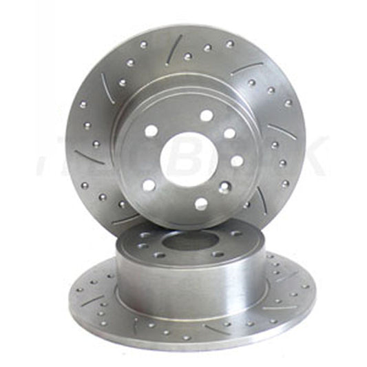 Westfield Drilled and Grooved Rear Brake Discs 240mm (Pair)