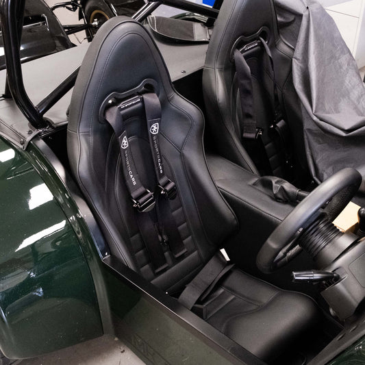 MK Sportscars Padded Vinyl Sport Turbo Racing Seat