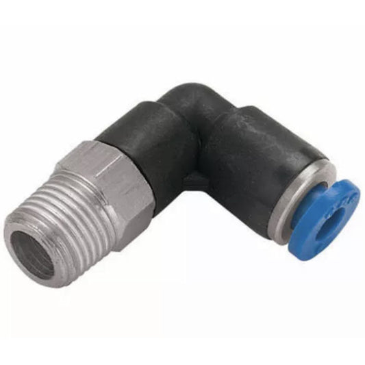 Male Swivel 90° Elbow 12mm Push in to 1/2" BSP thread Fitting