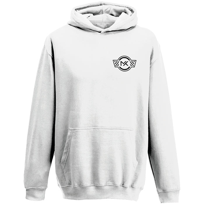 MK Gas Station Design Hoodie White