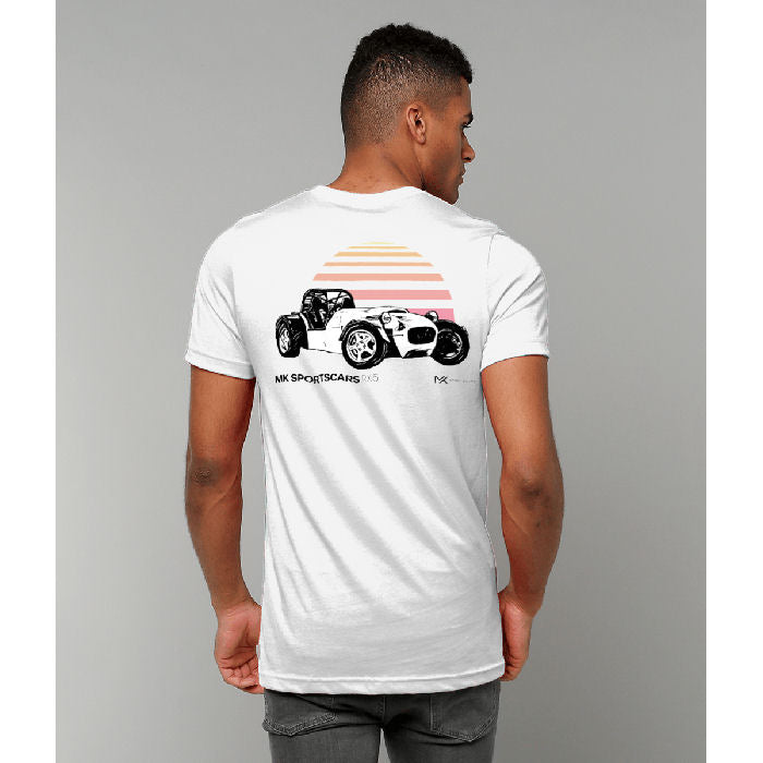 MK RX-5 T-Shirt White Rising Sun Print