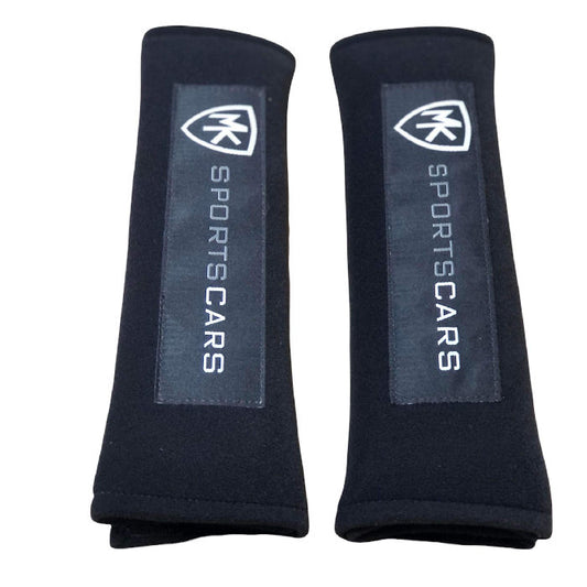 MK Sportscars 75mm Seat Belt Pads - Black (Pair)