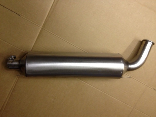 Universal 6" Stainless Steel Exhaust 540mm Silencer With Catalytic Converter Inbuilt 2.5"