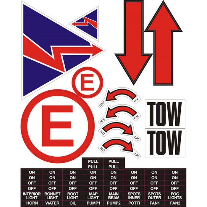 Push Off Sticker Racing Motorsport Racing Strutineering Sticker Sheet – Kit Car Direct