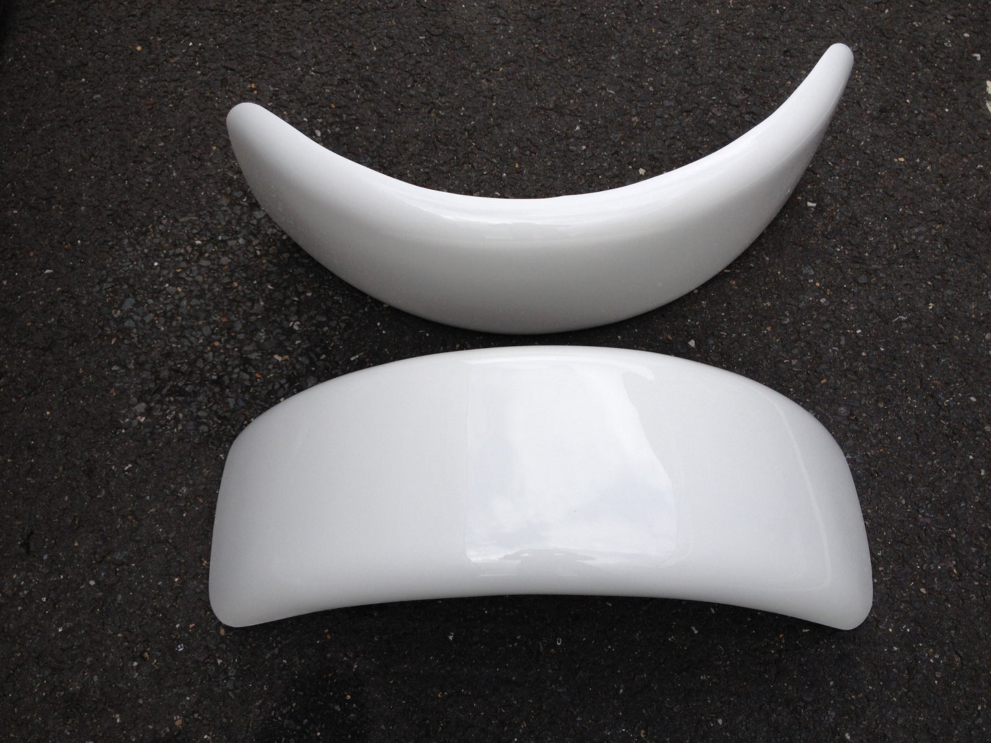 Caterham Style Rounded Front Cycle Wing Mudguards 15" GRP (Pair)