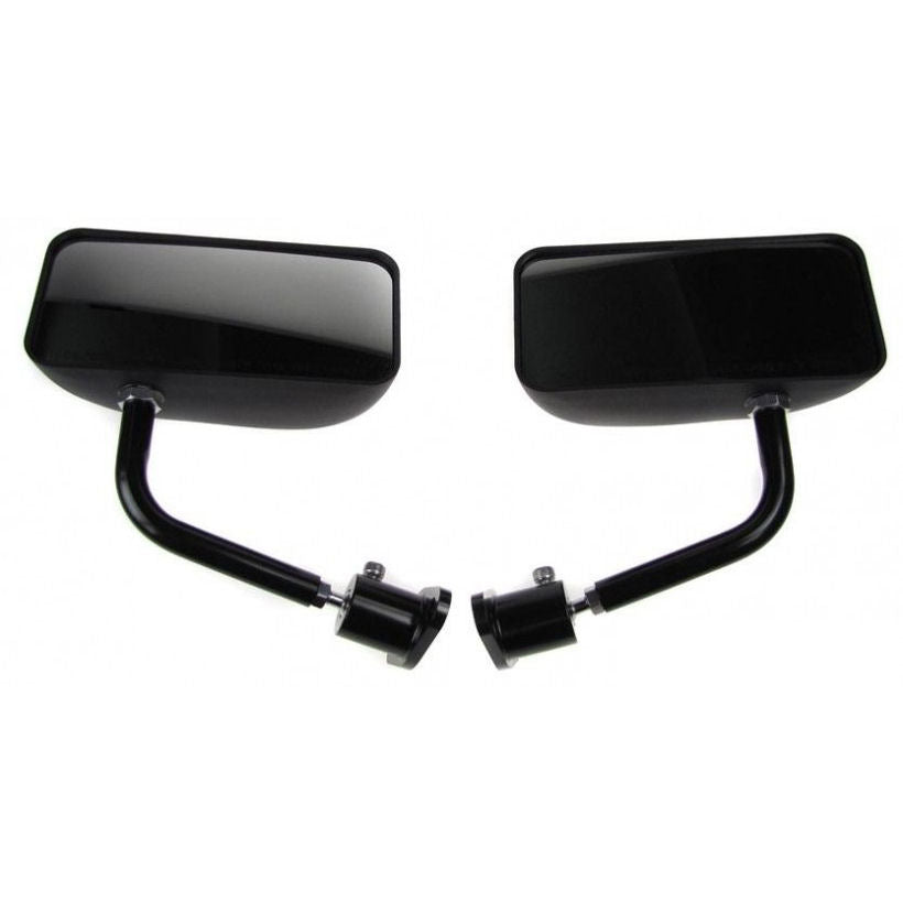 SPA Style Formula F1 Wing Mirror Black Convex - Pair