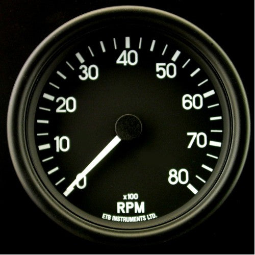 ETB Instruments Switchable Tachometer Gauge 80mm BD