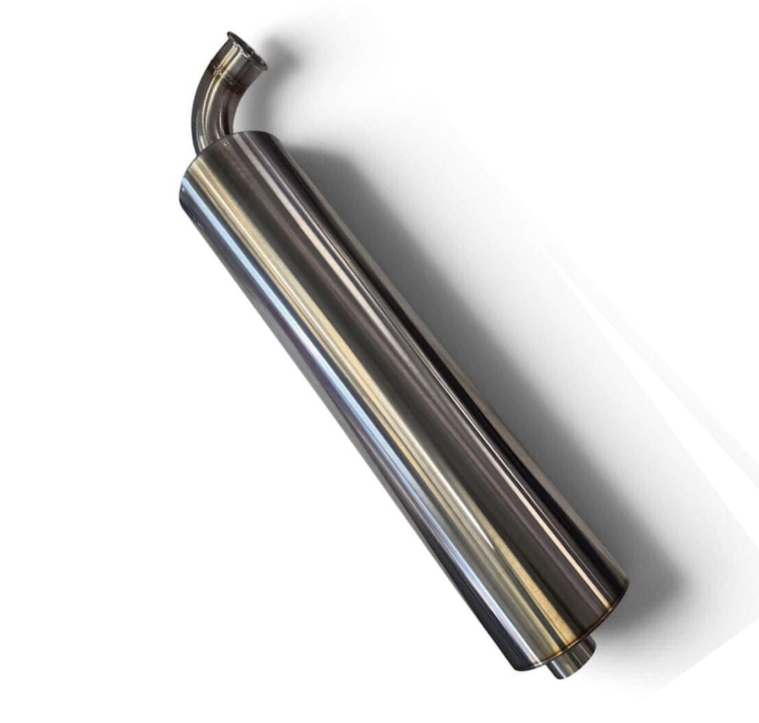 Universal 7" Stainless Steel 760mm Exhaust Silencer - 2.5" (Trackday Silencer)