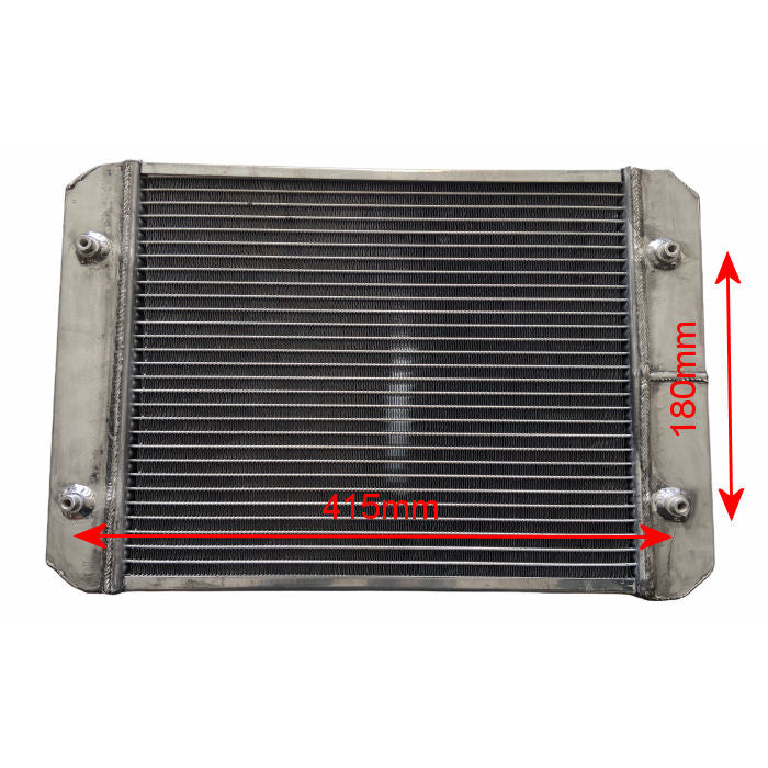 Universal Aluminium Radiator 70mm Core 25mm Outlet TRBL - Black – Kit ...