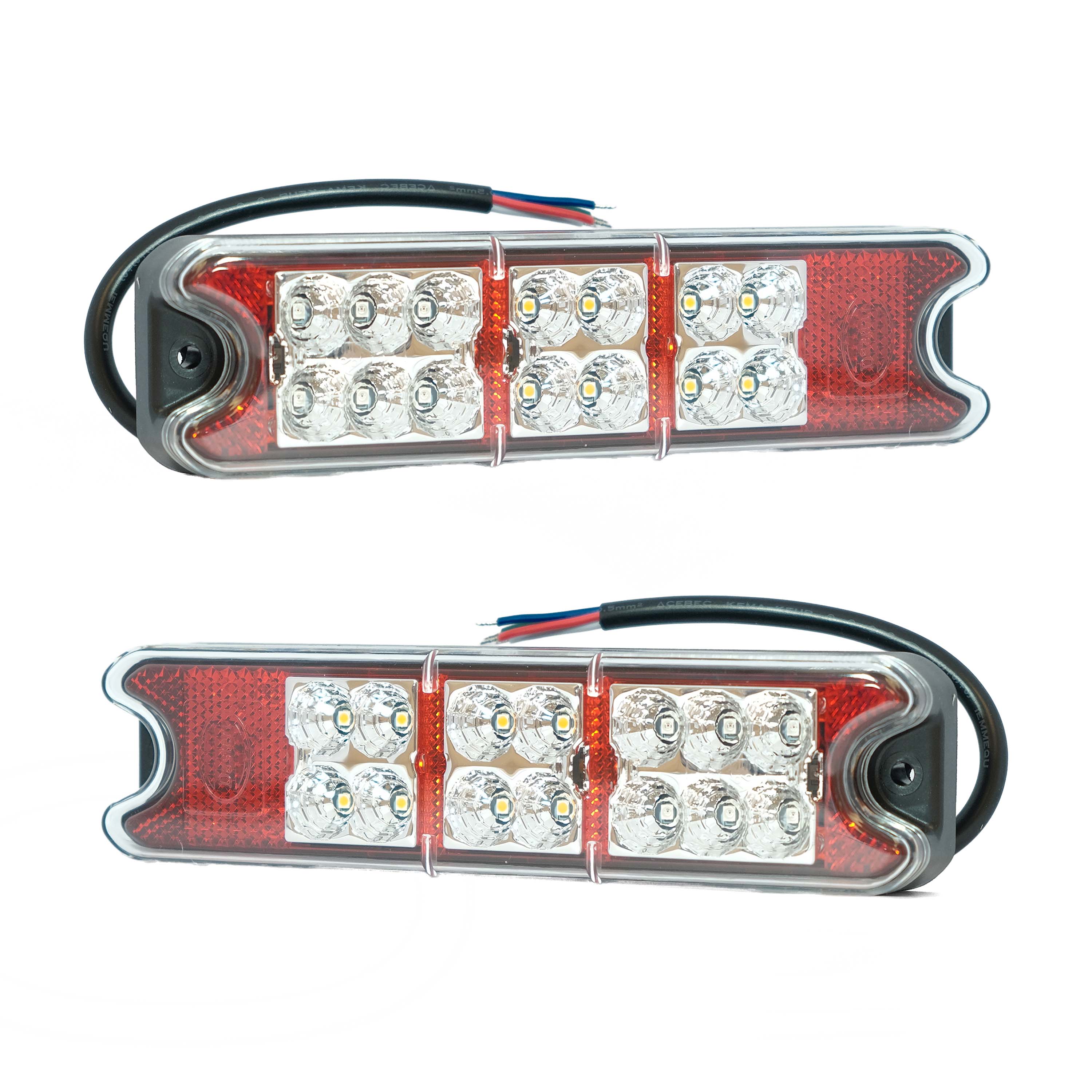 Universal LED All In One Rear Light Unit With Built In Reflector (Pair ...