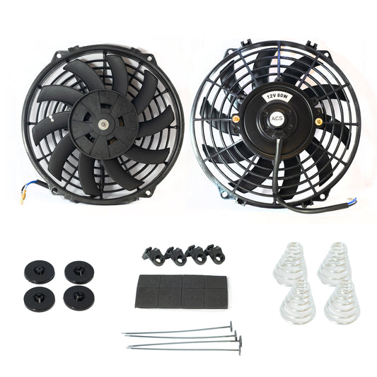 Universal Slimline 7" Electric Cooling Fan - 80W