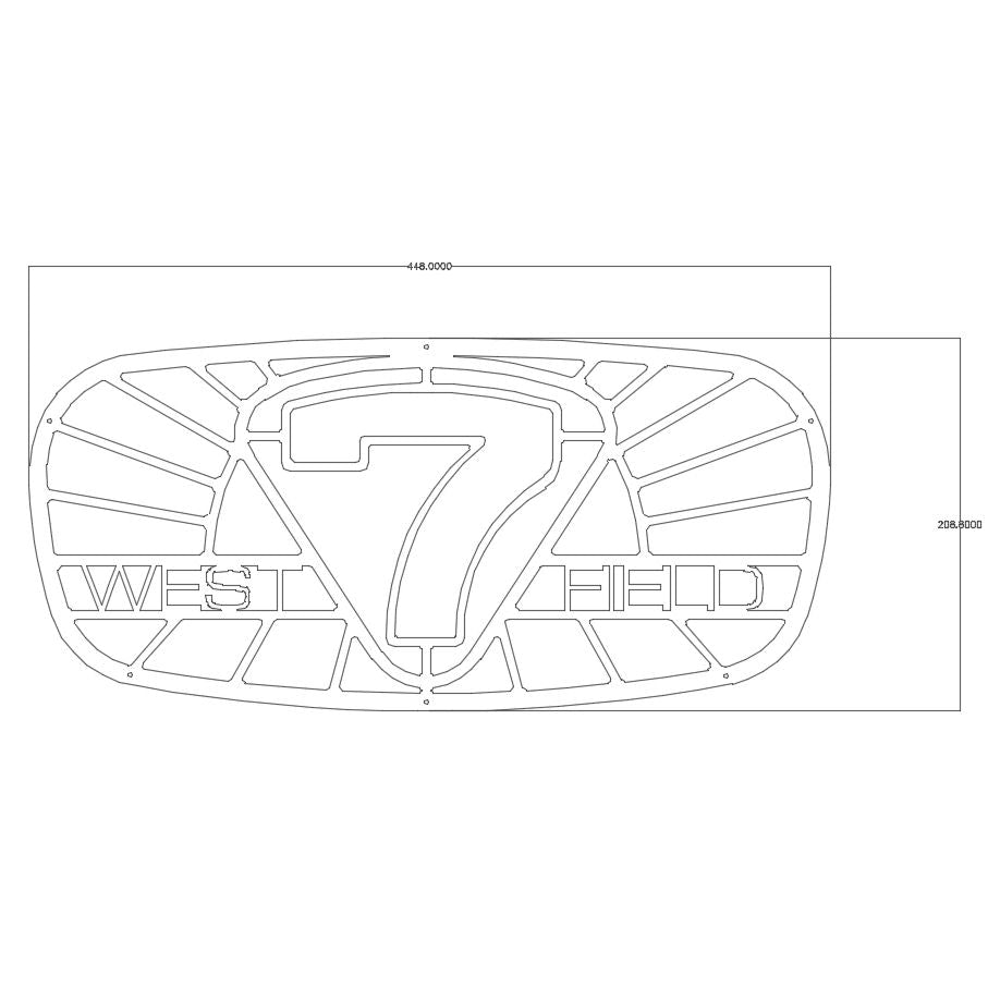 Westfield 7 Style Logo Front Grille